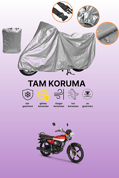 dokaca Gray Kuba Cg 50 Pro New Compatible Motorcycle Cover, Protective Cover,...