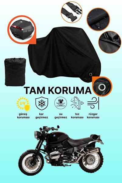 dokaca Black Lock and Tail Bag Compatible Bmw R 1100 R Compatible Motorcycle ...
