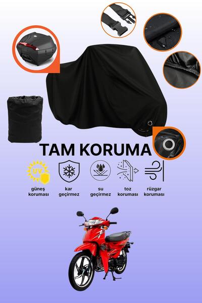 dokaca Black Lock and Tail Bag Compatible Mondial 50 Sfc Compatible Motorcycl...