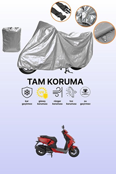 dokaca Gray Mondial Air Time Compatible Motorcycle Cover, Protective Cover, M...
