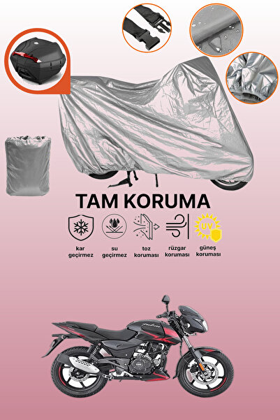 dokaca Gray Rear Bag Compatible Bajaj Pulsar 180 Compatible Motorcycle Cover,...