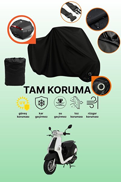 dokaca Black Lock and Tail Bag Compatible Mondial 50 Revival Compatible Motor...