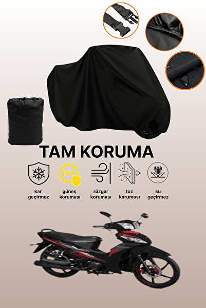 dokaca Black Kuba Sj100-16D Compatible Engine Cover, Protective Cover, Motorc...