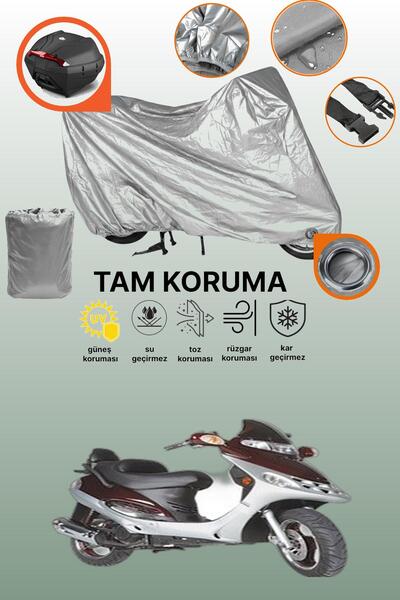 dokaca Gray Lock and Tail Bag Compatible Mondial 150 Re Compatible Motorcycle...