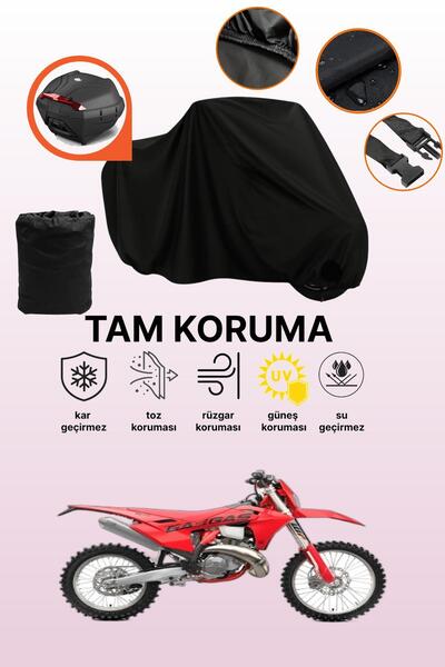 dokaca Black Rear Bag Compatible Gas Gas Ec 300 Compatible Motorcycle Tarpaul...