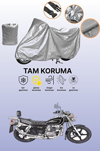 dokaca غطاء دراجة نارية رمادي اللون من نوع أورورا AR 150-A متوافق مع جاكوار، ...