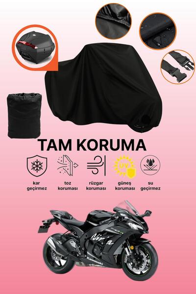 dokaca حقيبة خلفية سوداء متوافقة مع دراجة نارية كاواساكي نينجا ZX-10RR، غطاء ...