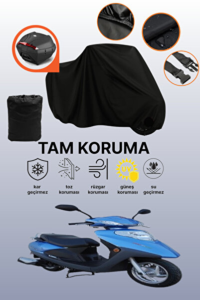 dokaca حقيبة خلفية سوداء متوافقة مع موتولوكس CEO 125، غطاء دراجة نارية متوافق...