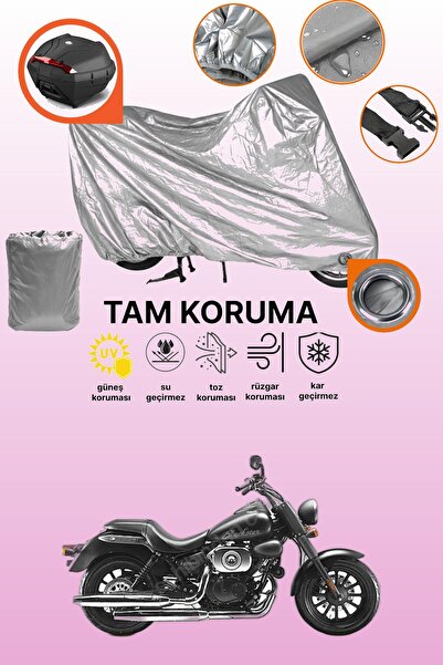 dokaca Gray Lock and Tail Bag Compatible Rks Blackster 250I Compatible Motorc...