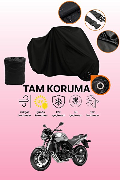 dokaca غطاء دراجة نارية متوافق مع هوندا CBF 600 من Black Lock، غطاء واقي