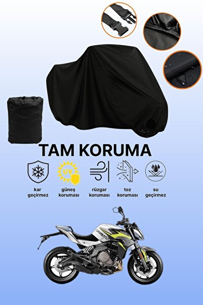 dokaca غطاء محرك أسود متوافق مع CFmoto 650NK، غطاء واقي، غطاء للدراجات النارية