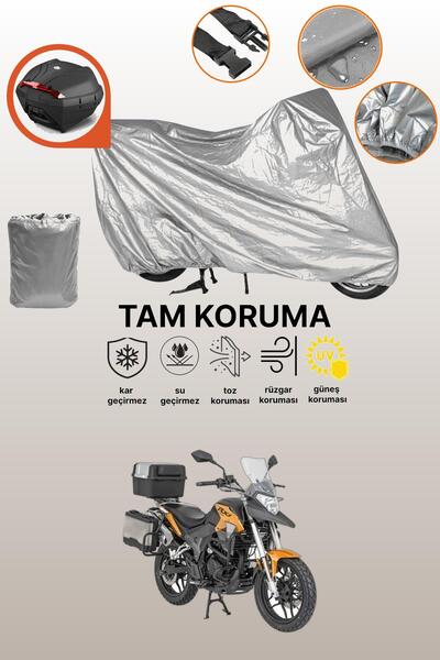 dokaca Gray Rear Bag Compatible Mondial Rx1I Evo Compatible Motorcycle Cover,...