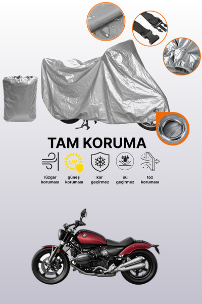 dokaca Gray Lock Compatible Bmw R 12 Compatible Motorcycle Cover, Protective ...