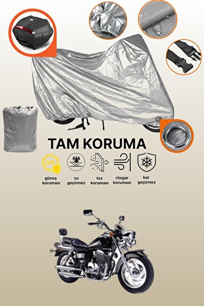 dokaca Gray Lock and Tail Bag Compatible Kanuni Seyhan 251C Compatible Motorc...
