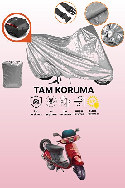 dokaca Grey Rear Bag Compatible Honda Kinetic Dx Compatible Motorcycle Tarpau...