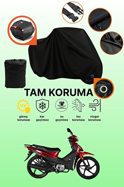 dokaca Black Lock and Tail Bag Compatible Kuba Rainbow Compatible Motorcycle ...