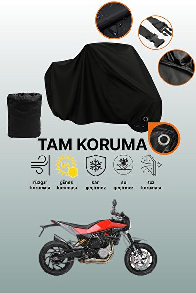 dokaca Black Lock Compatible Husqvarna Nuda 900 Compatible Motorcycle Tarpaul...