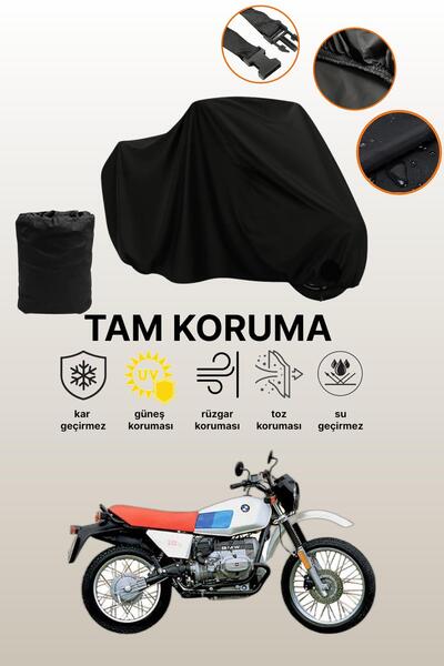 dokaca حقيبة خلفية سوداء وقفل غير متوافقة مع BMW R 80 GS متوافقة مع قماش الدر...