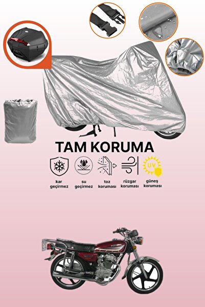dokaca Gray Rear Bag Compatible King Motor Kr-100-2 Compatible Motor Tarpauli...