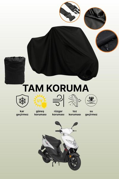 dokaca Black Mondial 50 Eagle Compatible Motorcycle Cover, Protective Cover, ...