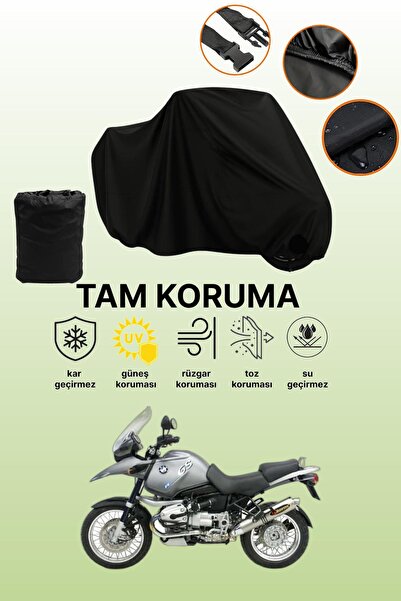 dokaca حقيبة خلفية سوداء وقفل غير متوافقة مع BMW R 1150 GS، قماش دراجة نارية ...