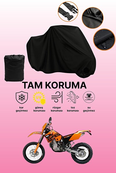 dokaca غطاء محرك أسود متوافق مع KTM 525 EXC، غطاء واقي، غطاء للدراجات النارية