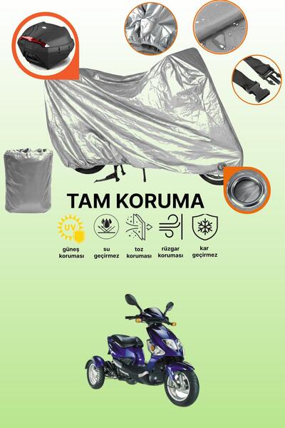 dokaca Gray Lock and Rear Bag Compatible Kanuni Rabbit 50 Compatible Motorcyc...