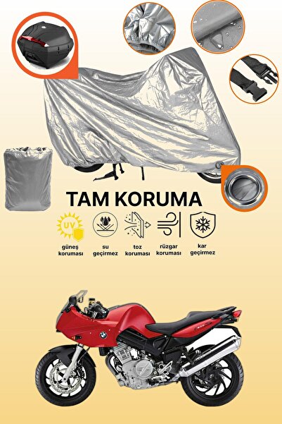 dokaca Gray Lock and Tail Bag Compatible Bmw F 800 S Compatible Motorcycle Ta...