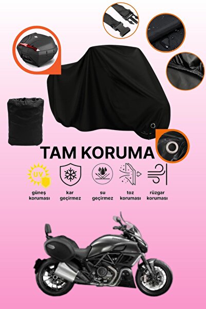 dokaca حقيبة خلفية سوداء وقماش متوافق مع الدراجات النارية من نوع دوكاتي ديافي...