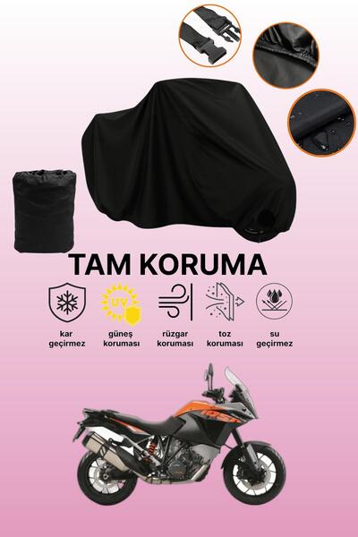 dokaca غطاء محرك أسود متوافق مع KTM 1050 Adventure، غطاء واقي، غطاء دراجة نارية