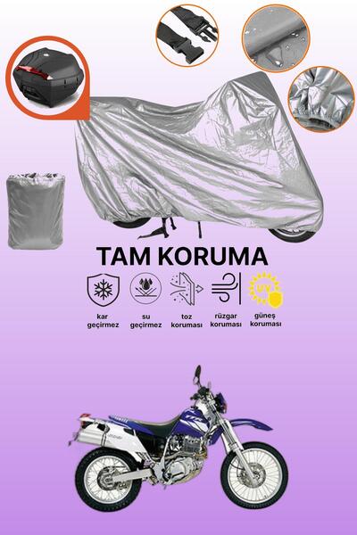 dokaca حقيبة خلفية رمادية متوافقة مع Yamaha TT 600 E، غطاء محرك متوافق، غطاء ...