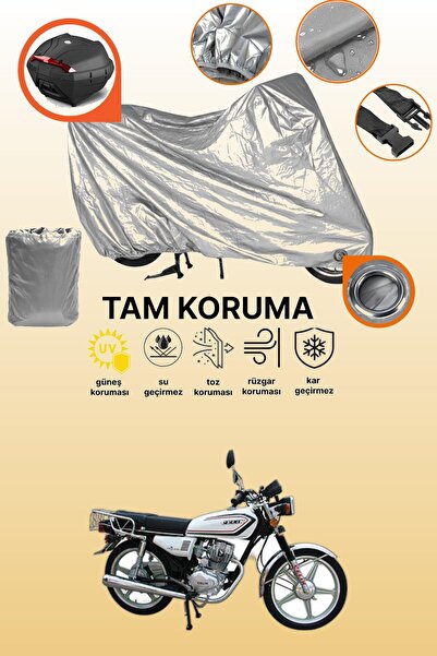 dokaca Gray Lock and Tail Bag Compatible Steel Motor Classic 125 Compatible M...