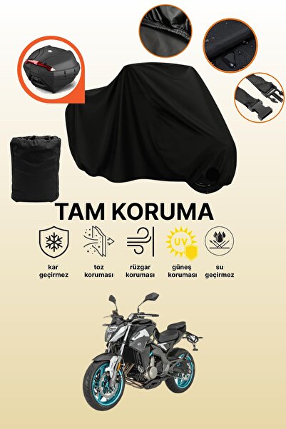 dokaca حقيبة خلفية سوداء متوافقة مع CFmoto 650MT، غطاء دراجة نارية متوافق، غط...