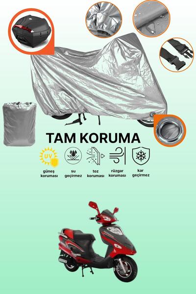 dokaca Gray Lock and Tail Bag Compatible Mondial 100 Urt Compatible Motorcycl...