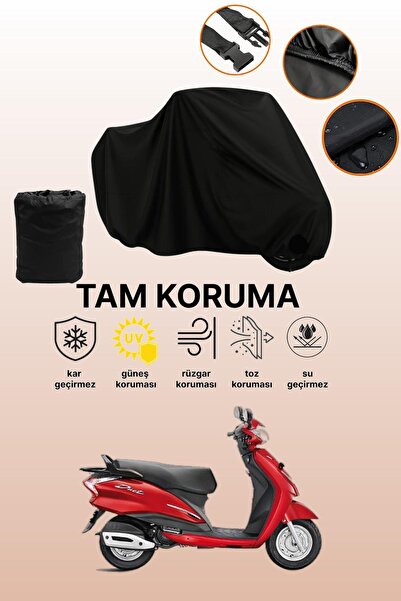 dokaca غطاء محرك متوافق مع Black Hero Duet LX 110، غطاء واقي، غطاء دراجة نارية