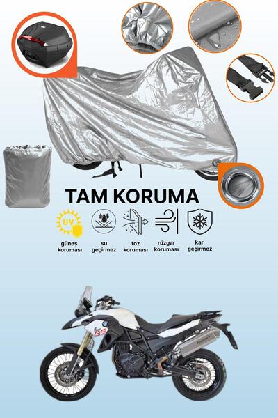 dokaca حقيبة خلفية وقفل رمادي متوافقة مع BMW F 850 GS، غطاء حماية للدراجات ال...