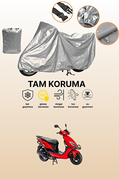 dokaca غطاء دراجة نارية رمادي متوافق مع كانوني نيف 50، غطاء واقي، غطاء للمحرك