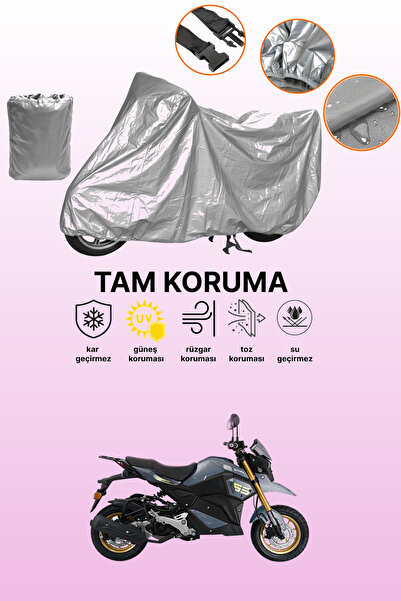 dokaca غطاء دراجة نارية متوافق مع يوكي هامر 125 باللون الرمادي، غطاء واقي، غط...