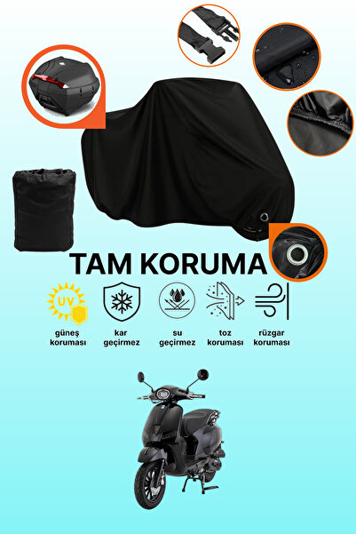dokaca Black Lock and Tail Bag Compatible Mondial 50 Wing Compatible Motorcyc...