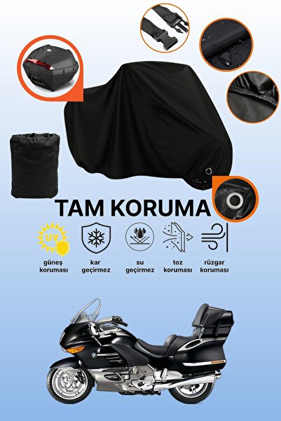 dokaca Black Lock Compatible Bmw K 1200 Lt Compatible Motorcycle Tarpaulin, P...