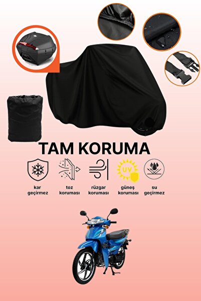 dokaca Black Tail Bag Compatible Mondial 100 Sfc Snappy Xi Compatible Motorcy...