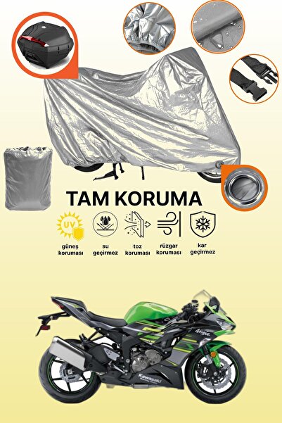 dokaca حقيبة خلفية وقفل باللون الرمادي متوافقة مع دراجة نارية كاواساكي نينجا ...