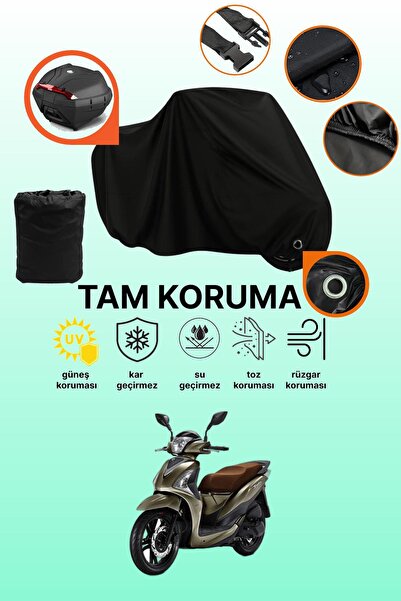 dokaca Black Lock and Tail Bag Compatible Sym Symphony St 200I Abs Compatible...