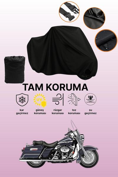 dokaca غطاء محرك متوافق مع هارلي ديفيدسون رود كينج FLHRI باللون الأسود، غطاء ...