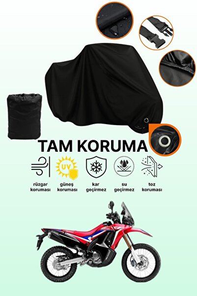 dokaca غطاء دراجة نارية متوافق مع هوندا CRF 250 رالي، غطاء واقي أسود اللون