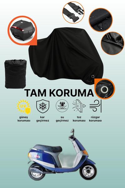 dokaca غطاء دراجة نارية متوافق مع بياجيو سفيرا 80 مع قفل أسود وحقيبة خلفية، غ...