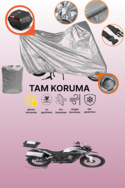 dokaca Gray Tail Bag and Lock Compatible Mondial Rx3I Evo-Abs Compatible Moto...