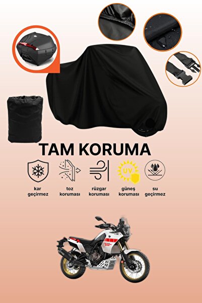 dokaca حقيبة خلفية سوداء متوافقة مع ياماها تينيري 700 رالي إديشن، غطاء دراجة ...