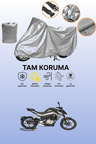 dokaca غطاء دراجة نارية رمادي متوافق مع CFmoto 250NK، غطاء واقي، غطاء للمحرك
