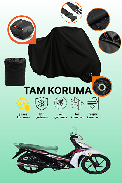 dokaca Black Lock and Tail Bag Compatible Rks Next 50 Compatible Motorcycle T...